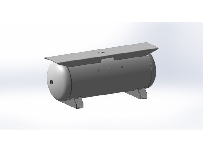 Morganton 240 Gal, 200PSI, 30x84 Horizontal Tank w/ Saddle & Extended TopPlate