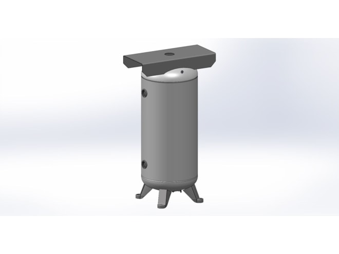 Morganton 60 Gallon, 200 PSI, 20 x 48 Vertical Tank w/ Feet & Top Plate