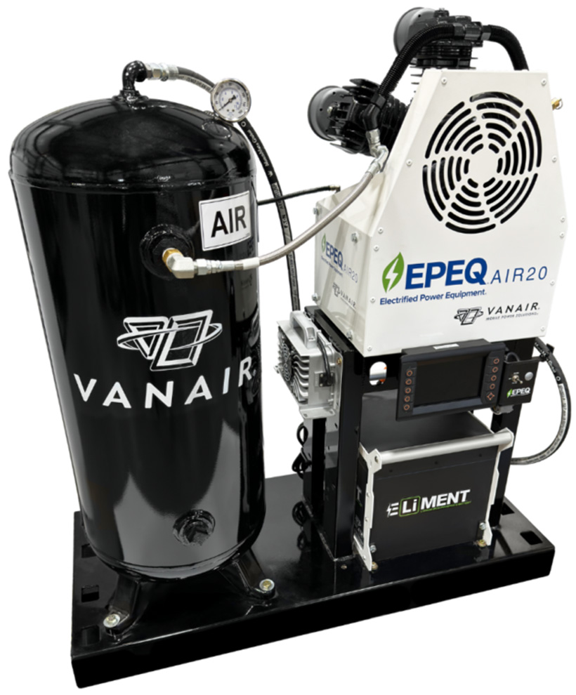 Vanair EPEQ EPRO20 Power Skid Battery Powered Piston Air Compressor